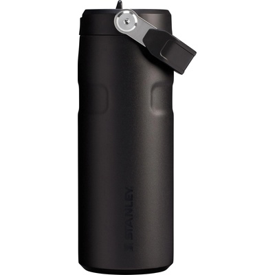 STANLEY 1913 Flip Straw drinking bottle with straw 0.47L - thermal mug cools for 8 hours - ice-cold for 40 hours - BPA-free - leak-proof - for cup holders - dishwasher safe - Black 2.0 - 100000112689