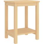 vidaXL Нощно шкафче, естествен, 35x30x47 см, бор масив (322209)