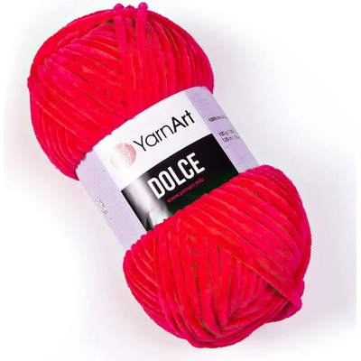 YarnArt Pletací příze DOLCE 759 sytě růžová, efektní, 100g/120m