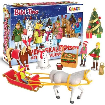 CRAZE Adventní kalendář Bibi & Tina – Vánoční překvapení s figurkami