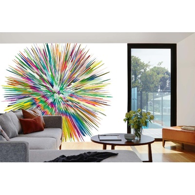 DIMEX ART Самозалепваща се флизелинова фототапета абстрактни пръски боя 375 x 250 см