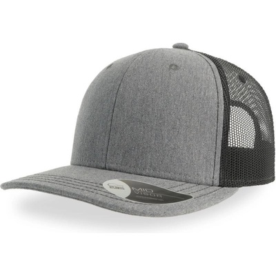 Atlantis Headwear Sonic Trucker 6 panelová COT-330210z6999 Melír šedá/černá