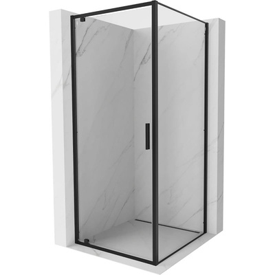 Mexen Exo душ кабина с отварящи се врати 85 x 85 см, прозрачна, черна - 8181-085-085-70-00 (8181-085-085-70-00)