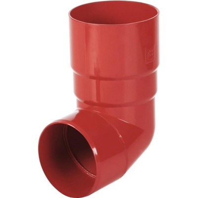 Bryza PVC koleno ľubovoľný uhol 90 mm červené