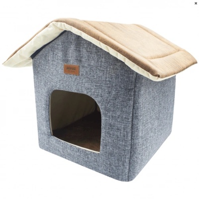 Shack House Gray мека къщичка за кучета и котки - кг