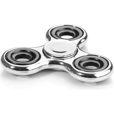 Fidget Spinner metalický chromový