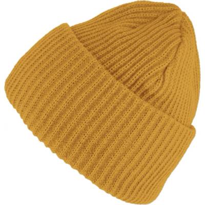 Fiebig Headwear since 1903 Objemná pletená žlůtá zimní čepice Fiebig