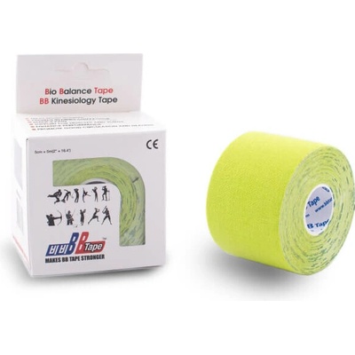 BB Tape kineziologický tejp limetková 5 cm x 5 m