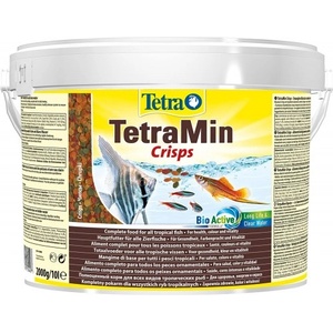 TETRA TetraMin Crisps (Тетрамин Криспс) основна храна за всички видове декоративни рибки на хрупкави дискчета пакет 10 литра
