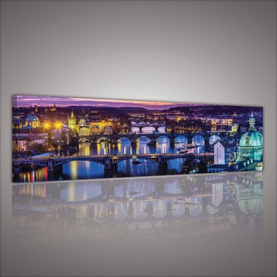 Postershop Obraz na plátně: Praha (4) - 145x45 cm