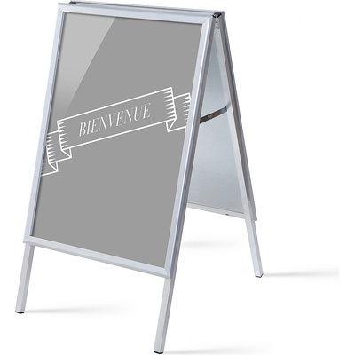 Jansen Display Set reklamního áčka A1, Přivítání, šedý, francouzština, 639 x 1094 mm