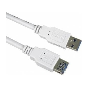 PremiumCord USB 3.0 Extension Cable Super-speed 5Gbps A-A, MF, 9-pin, 3m, white