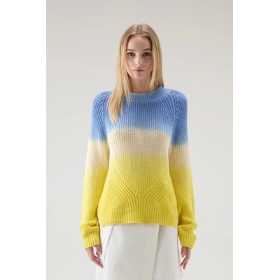 Woolrich DIP DYED CREWNECK modrá