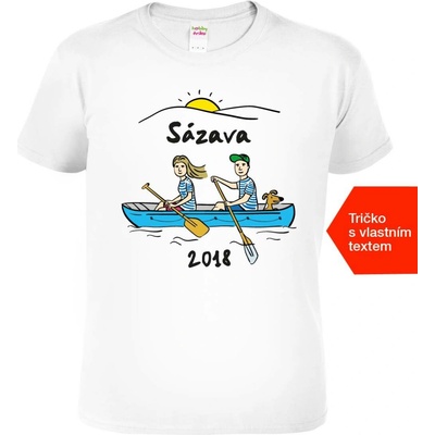 Hobbytriko Dětské vodácké tričko Vodáci Bílá