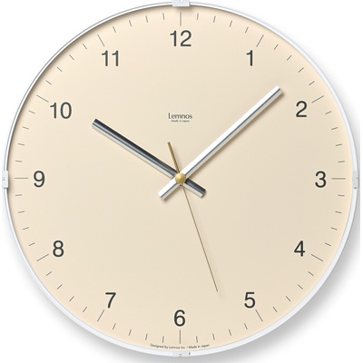 Lemnos Стенен часовник Biome 32 см бежов (LC24-16 BG)