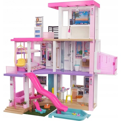 Barbie Veľký domček snov Dreamhouse Deluxe, vila s výťahom a bazénom GRG93