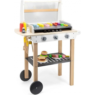 Viga Toys Голяма дървена скара за деца + 47 аксесоара (44656)