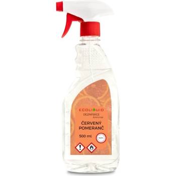 Ecoliquid Antiviral dezinfekce na ruce sprej červený pomeranč 500 ml