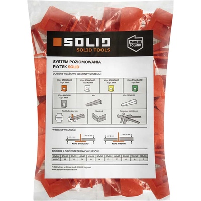 Spona leveling STANDARD 1 mm 100 ks SOLID TOOLS