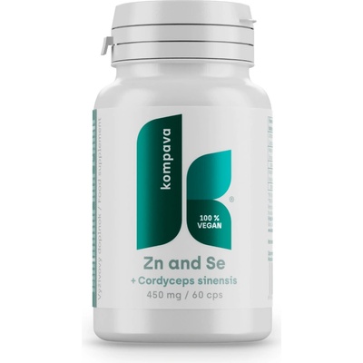 Kompava Zinok + Selén + Cordyceps Sinensis 60 kapsúl