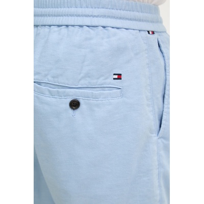 Tommy Hilfiger къс панталон мъжки с лен (MW0MW44353)