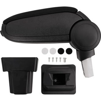 Image 1 of vidaXL Подлакътник за кола черен 11, 5x32x(30-50) см ABS (154668)