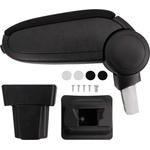 vidaXL Подлакътник за кола черен 11, 5x32x(30-50) см ABS (154668)