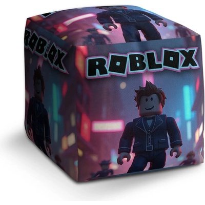 Sablio Taburet Cube ROBLOX Neónové mesto: 40x40x40 cm
