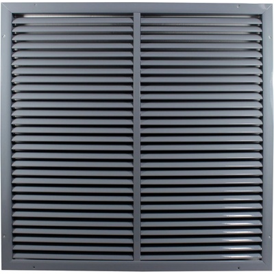 Dalap Подсилена сива вентилационна решетка от висококачествен екструдиран алуминий 500x500 мм (90555)