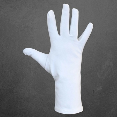 Knitva pánské bavlněné rukavice s pečující úpravou bílé – Hledejceny.cz