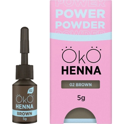 OKO Power Powder Henna prášková henna na obočie Brown 5 g