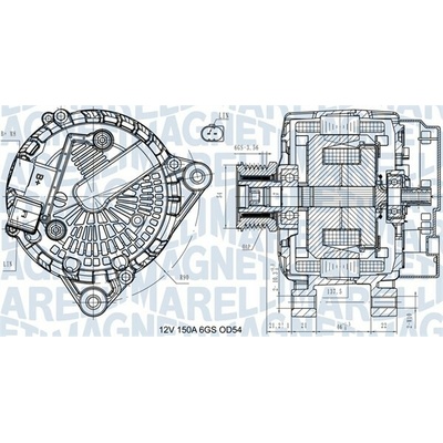 Alternátor MAGNETI MARELLI 063731472410