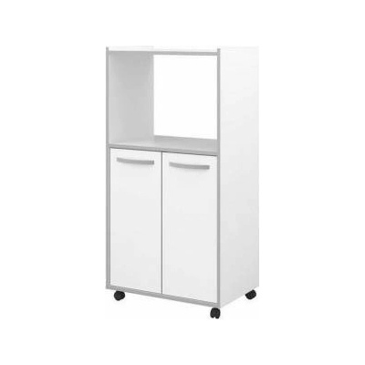 BigBuy Home Помощна мебел Сив меламин Хромирано 60 x 43 x 118 cm