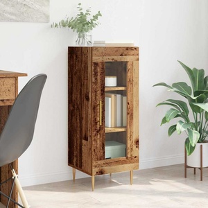 vidaXL Служебен шкаф Старо дърво 34 x 34.5 x 90 см Инженерна дървесина (881588)