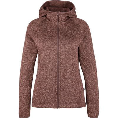 Heber Peak Дамско поларено яке Heber Peak Women's CrownHe. II Knit Zip Hoody Fleece jacket - Dark Berry / Melange - размер XXL (105-5508-0416)