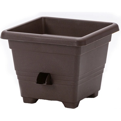 Plastia Bergamot Samozavlažovací Květináč hnědá 50 x 50 x 36 cm – Hledejceny.cz