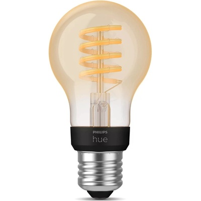 Philips Hue Bluetooth LED White Ambiance filamentová žárovka 8719514301429 E27 A60 7W 550lm 2200-4500K černá, stmívatelná Studená bílá