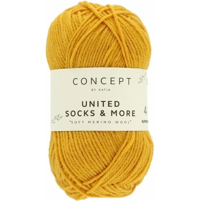 Concept by Katia United Socks & More 07 horčicová