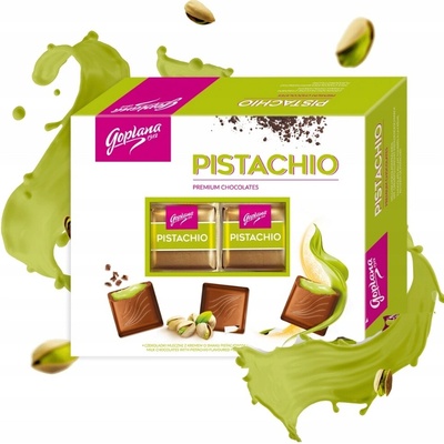 Goplana Čokolády Pistachio Mliečne čokolády 400 g