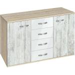 Bogdan Furniture G Скрин с четири чекмеджета и две врати Мебели Богдан модел bm-ava1200, кристал със сонома - bogdanmebel