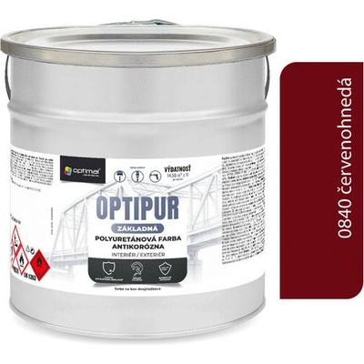 Optipur U2061 Základná polyuretanová farba 2,5 l červenohnedá