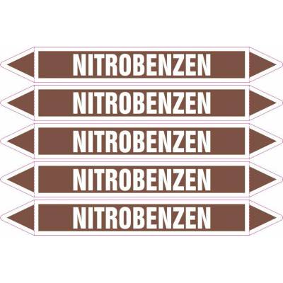 Grafiko | Nitrobenzen - dle ČSN 13 0072 - Materiál fólie s ochrannou laminací, Rozměr aršík 5ks šipka 350x52mm