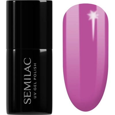 Semilac UV Hybrid Pastel Neons гел лак за нокти с използване на UV/LED лампа цвят 601 Neon Pink Punch 7ml