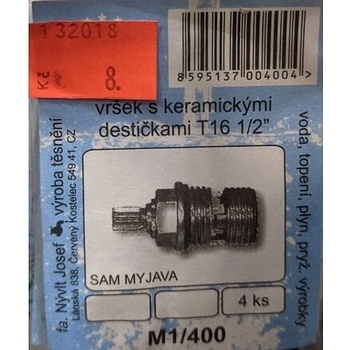 NÝVLT sada těsnění vršků s keramickými destičkami T16 1/2" SAM Myjava - M1/400