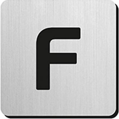 JNF - PIKTOGRAM PÍSMENO "F" - IN.34.300 - 75 mm - nalepovacie NEM - nerez matná | MP-KOVANIA.sk