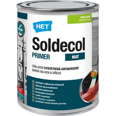 Het Soldecol Primer 0840 červenohnedý 0,75l - základná syntetická farba