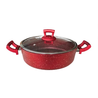 Haschever Hr-granite-ЧЕРВЕНО-Тенджера 26х7.5см-3.9л. (9737.001)ПЛИТКА (0189146)