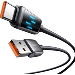 Mcdodo Кабел за данни - Mcdodo (CA-2350) - USB-C → USB-A, 6A, LED дисплей, 1.2m - Черен