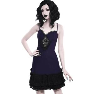 KILLSTAR Дамска рокля KILLSTAR - Vivienne Bustle - PLUM - KSRA001657