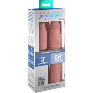 Pipedream - X-TENSION Elite 3 - пенис удължител с регулируема дължина (телесен цвят)